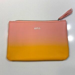 Ipsy Sunrise May 2020 Cosmetic Bag Pink Orange
